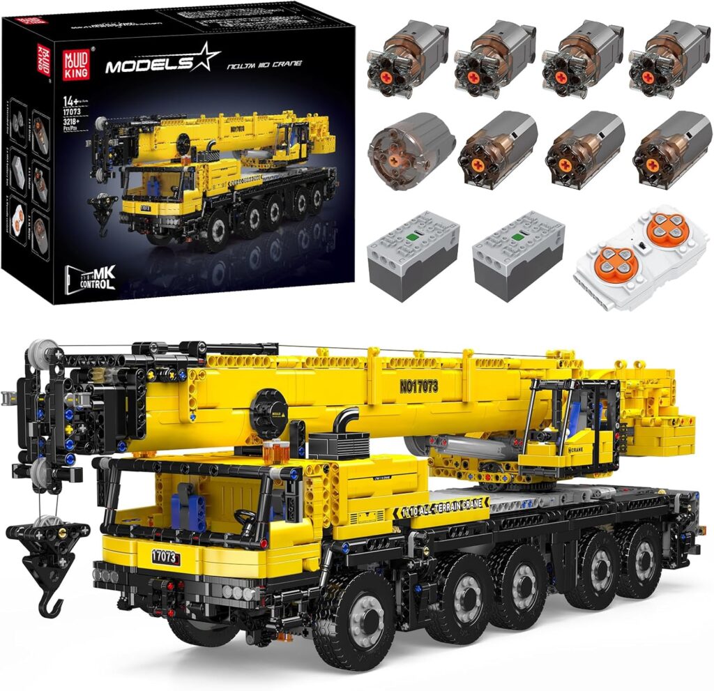 Mould King 17073/17074 - 3,218 Pcs LTM 1110 Mobile Crane Building Set