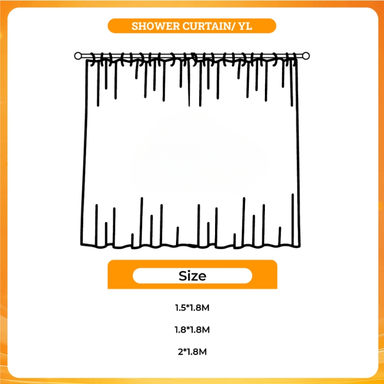 3D shower curtain - Hades Store